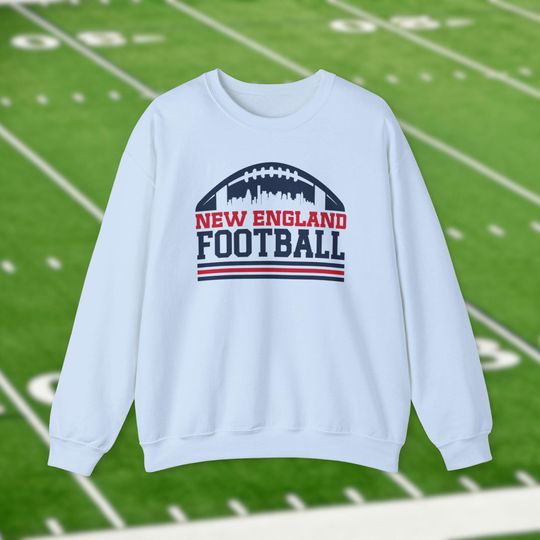 Discover New England Patriots Football Sweatshirt, Trendy City Skyline Shirt, Vintage Retro Shirts, Pats Game Day Apparel, Tailgate Gift For Him