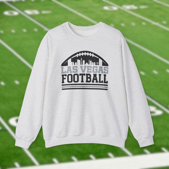 Discover Las Vegas Raiders Football Sweatshirt, Trendy City Skyline Shirt, Vintage Retro Shirts, Raider Nation Game Day Gear, Tailgate Gift For Him
