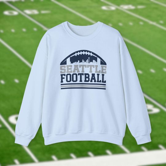 Discover Seattle Seahawks Football Sweatshirt, Trendy City Skyline Shirt, Vintage Retro Shirts,  12th Man Game Day Apparel, Tailgate Gift For Him