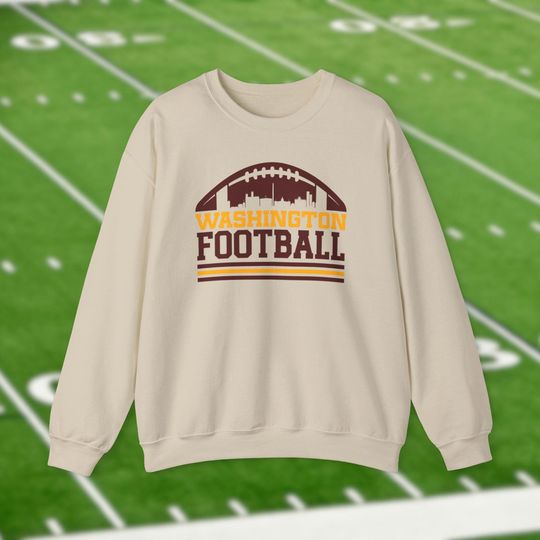 Discover Washington Commanders Football Sweatshirt, Trendy City Skyline Shirt, Vintage Retro Shirts, HTTR Game Day Apparel, Tailgate Gift For Him
