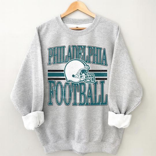 Discover Retro Philadelphia Football Sweatshirt: Unisex Game Day Apparel