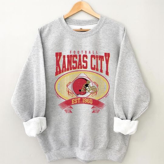 Discover Vintage Football Sweatshirt: All Teams, Retro Game Day Crewneck