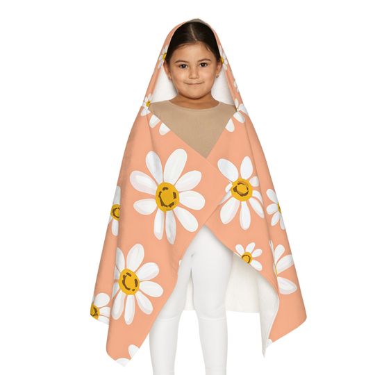 Daisy Hooded Youth Towel: Fun Kids Bath & Beach Wrap
