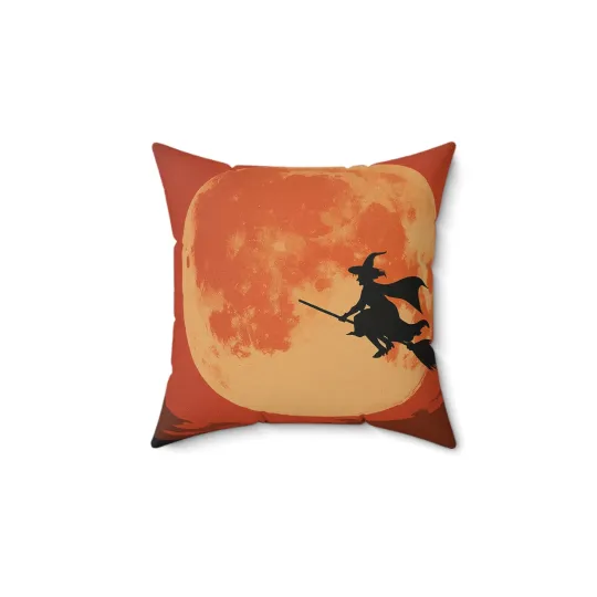 Discover Halloween Witch Throw Pillow Cover