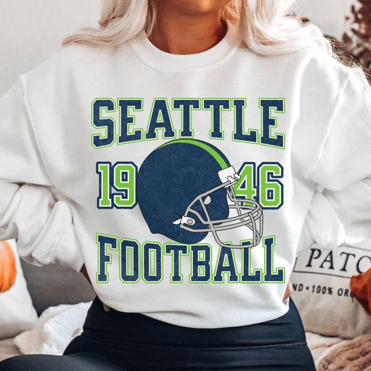 Discover Seattle Football Crewneck, Seahawks Sweatshirt