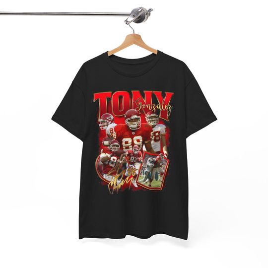 Discover Tony Gonzalez Kansas City Chiefs Vintage T-Shirt