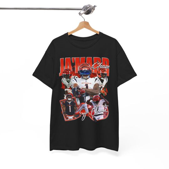 Discover JaMarr Chase Cincinnati T-Shirt with Chad Johnson, Ocho Cinco, Carson Palmer, AJ Green, Andy Dalton, Geno Atkins, Terrell Owens, Joe Burrow, Boomer football Football Shirt
