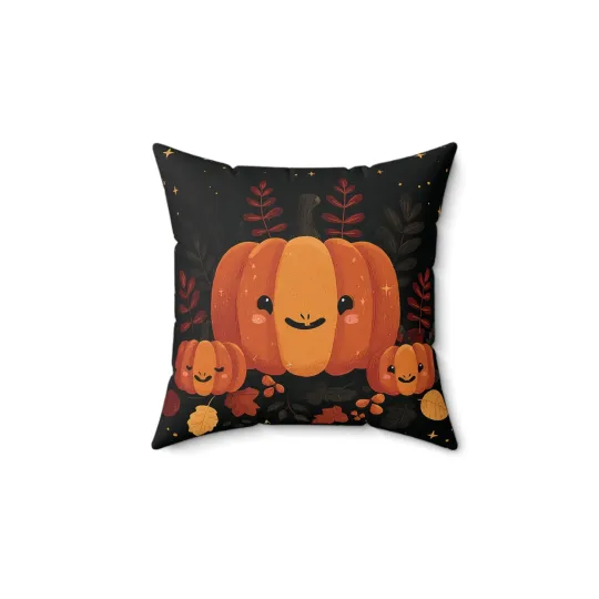 Discover Halloween Pumpkin Throw Pillow Cover