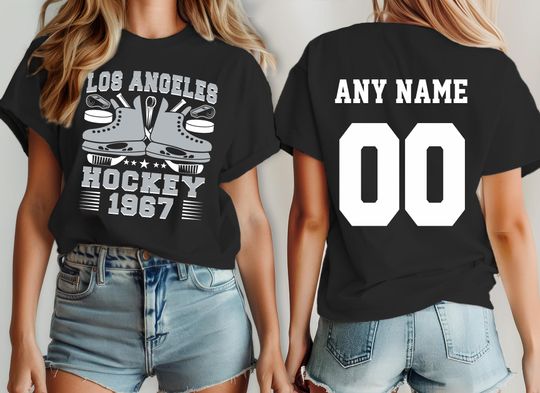 Discover Los Angeles hockey shirt, jersey King Custom, your team name and number,  custom shirt, kid's hockey shirt, man hockey jersey