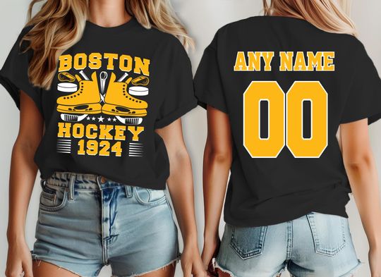 Discover Boston hockey shirt , jersey Bruin Custom, your team name and number,  custom shirt, kid's hockey shirt, man hockey jersey