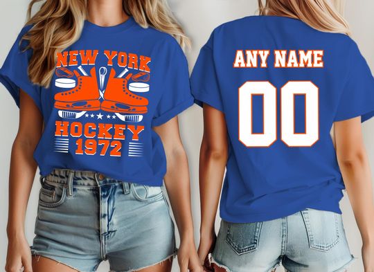 Discover New York hockey shirt, jersey Islander Custom, your team name and number,  custom shirt, kid's hockey shirt, man hockey jersey