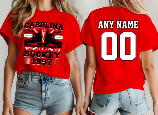 Discover Carolina hockey shirt , jersey Hurricane Custom, your team name and number,  custom shirt, kid's hockey shirt, man hockey jersey