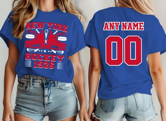 Discover New York hockey shirt, jersey Ranger Custom, your team name and number,  custom shirt, kid's hockey shirt, man hockey jersey