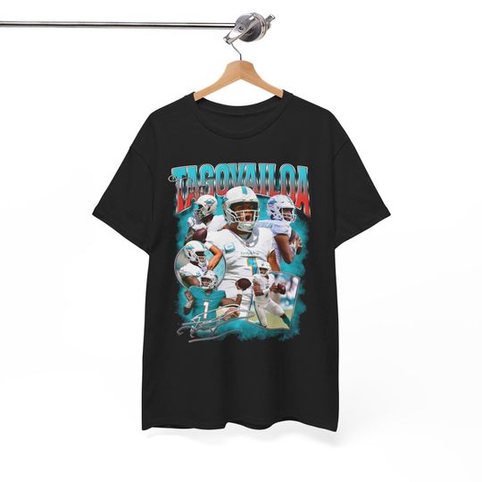 Discover Tua Tagovailoa v1 Miami Dan Marino Jason Taylor Tyreek Hill Zach Thomas Jaylen Waddle Ricky Williams Reggie Bush Homage football Vintage Shirt