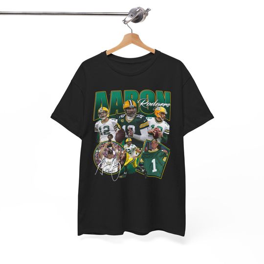Aaron Rodgers Vintage T-Shirt Green Bay Packers Jersery Jersey