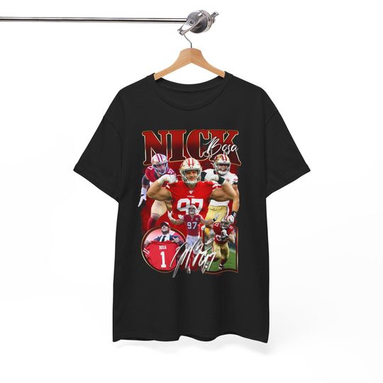 Nick Bosa San Francisco 49ers T-Shirt with Deebo Samuel Christian McCaffrey George Kittle Joe Montana Brock Purdy Jerry Rice Brandon Aiyuk