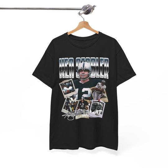 Ken Stabler Oakland Las Vegas Los Angeles Davante Adams Charles Woodson Howie Long Jack Jones Bo Jackson Vintage T-Shirt