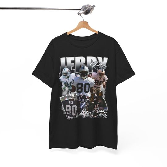 Jerry Rice v2 Oakland Los Angeles Las Vegas T-Shirt Featuring Maxx Crosby Davante Adams Howie Long Jack Jones Bo Jackson Pierce Charles Woodson Vintage