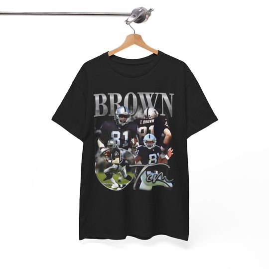 Tim Brown Oakland Los Angeles Las Vegas Davante Adams Charles Woodson Howie Long Jack Jones Bo Jackson Vintage T-Shirt