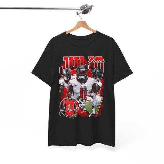 Julio Jones Vintage T-Shirt Atlanta Deion Sanders Michael Vick Matt Ryan Kirk Cousins Michael Penix Jr. Bijan Robinson Darnell Mooney