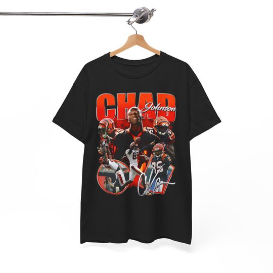 Discover Chad Johnson Ocho Cinco Cincinnati T-Shirt with Ja'Marr Chase, Carson Palmer, AJ Green, Andy Dalton, Geno Atkins, Terrell Owens, Joe Burrow, Boomer Football