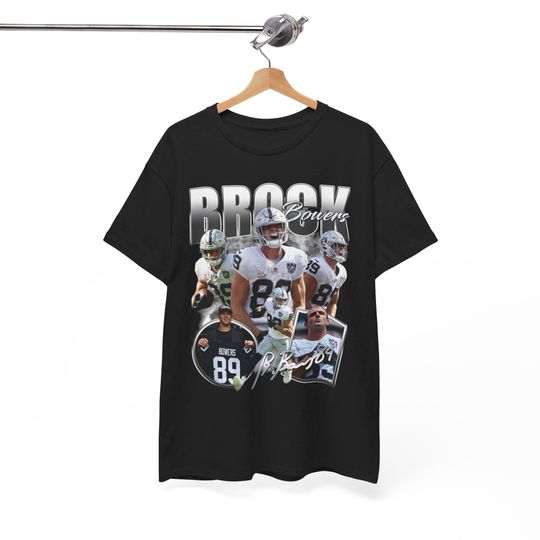 Brock Bowers Oakland Los Angeles Las Vegas Davante Adams Charles Woodson Howie Long Jack Jones Bo Jackson Vintage T-Shirt
