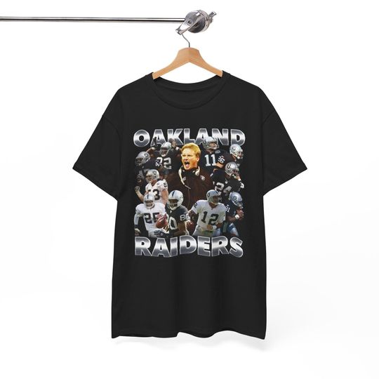 Oakland v2 Los Angeles Las Vegas Davante Adams Charles Woodson Howie Long Jack Jones Tim Brown Bo Jackson Vintage Football T-Shirt