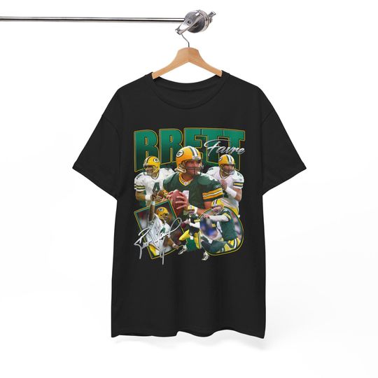 Brett Favre Green Bay Vintage T-Shirt Featuring Reggie White, Aaron Rodgers, Bart Starr, Jordy Nelson, Davante Adams, Donald Driver, Jordan Love, Clay Matthews