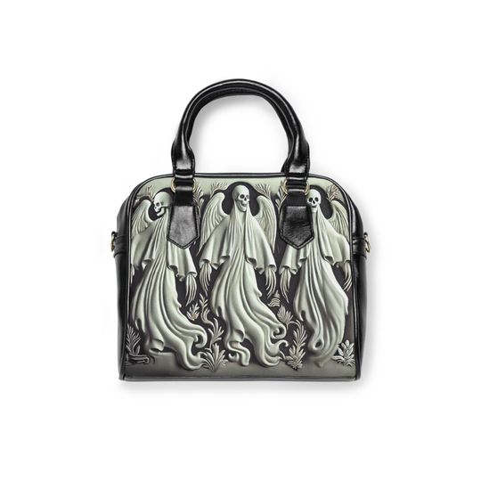 Gothic Skull Angel Handbag, Dark Angel Shoulder Bag, Alternative Crossbody Purse, Spooky Gift for Her