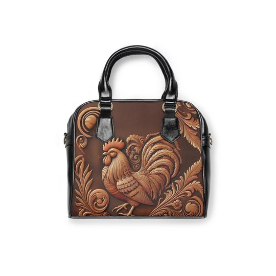 Discover Rooster Handbag, Farm Animal Purse, Country Chic Shoulder Bag, Barnyard Crossbody Tote, Chicken Lover Gift, Rustic Western Purse