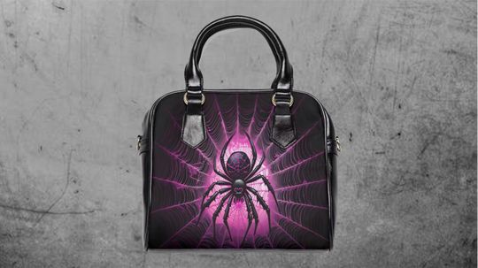 Discover Spiderweb Gothic Purse, Crossbody Bag, Halloween Shoulder Bag, Unique Gift for Her, Gothic Style Accessory