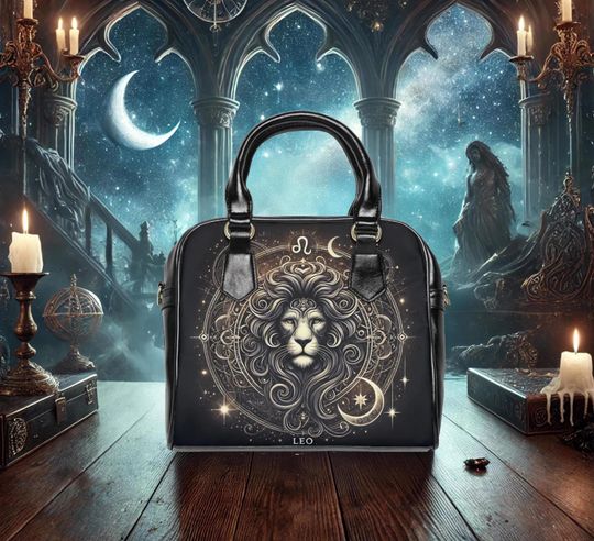 Discover Leo Zodiac Shoulder Handbag, Astrology Tote, Personalized Gift, Astrology Bag for Leos