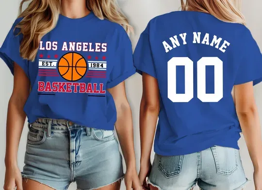 Los Angeles Basketball Team Clipper Shirt, Custom Basketball Fan T-Shirt