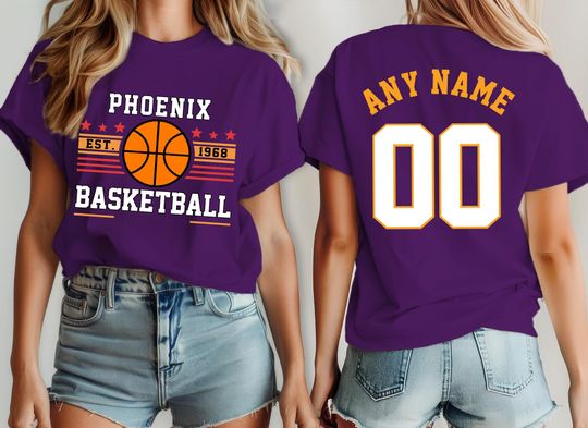Discover Phoenix Basketball Team Sun Shirt, Custom Basketball Fan T-Shirt