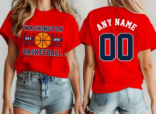 Discover Washington Basketball Team Wizard Shirt, Custom Basketball Fan T-Shirt