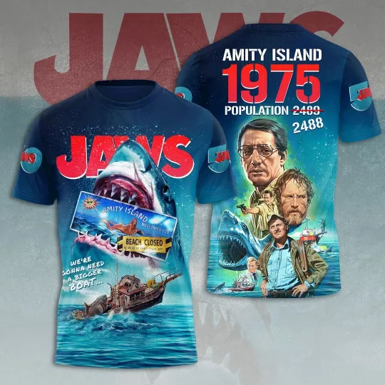 Discover Jaws 3D Apparel Shirt 2025