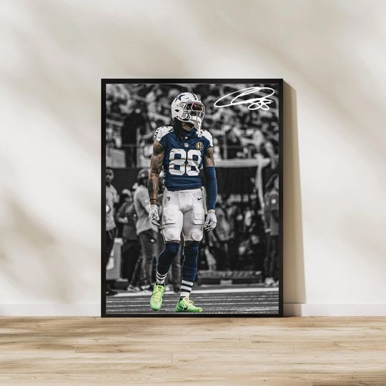 CeeDee Lamb Digital Art Print: Dallas Cowboys Man Decor