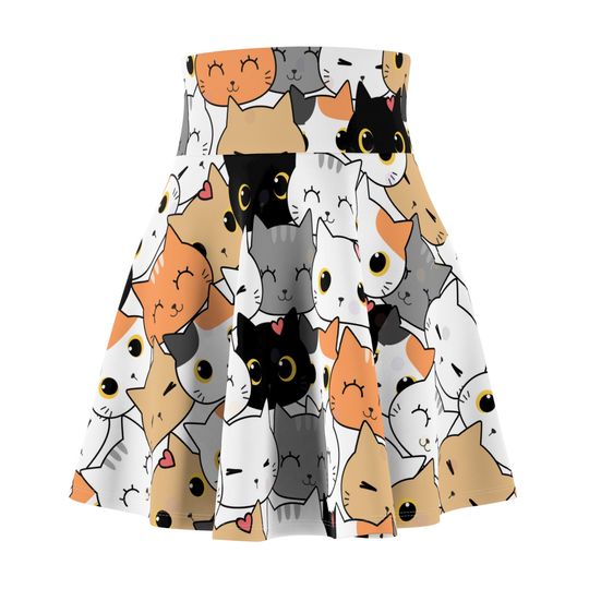 Discover Roller Derby | Skater Skirt | Athletic Wear | Practice | Kitty Cats | Kawaii | High Waisted | Athleisure | Boutfit | Cute | Pattern | Print
