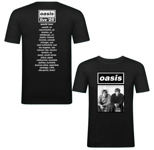 Discover OASIS Live '25 Tour 2025 T-Shirt All Size Unisex Clothing