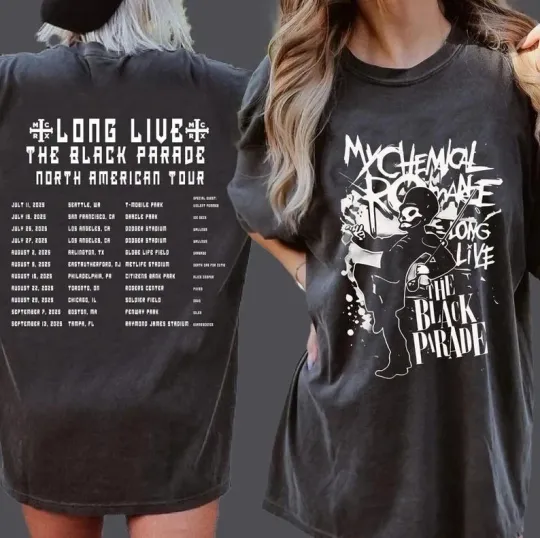 The Black Parade Tour My Chemical Romance 2025 Reprint T-Shirt