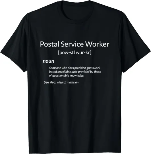 Discover Funny Postal Service Worker Definition Gift Unisex T-Shirt