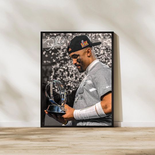 Discover Jalen Hurts Eagles Art: Philadelphia Football Poster (Digital Download)