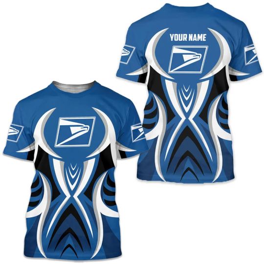Discover Custom Postal Service 3D T Shirt United SPS Graphic Tee Mail Carrier Workwear Personalized
