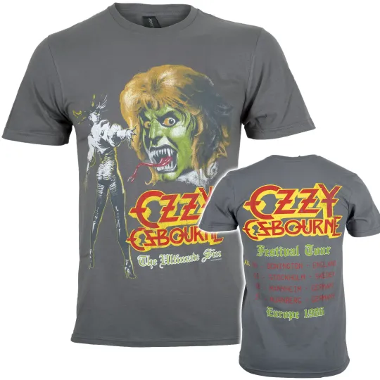 Ozzy Osbourne The Ultimate Sin Remix Tour 1986 T-Shirt