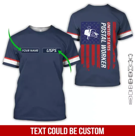 Discover Postal Service Proud Postal Worker 3D All Over Printed T Shirt