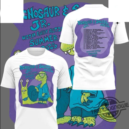 Dinosaur Jr. and Snail Mail Tour 2025 AOP 3D T-Shirt