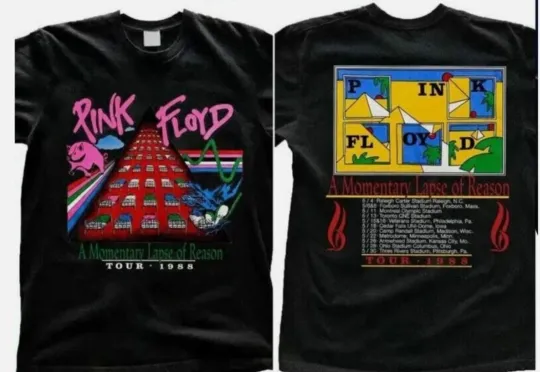 Pink Floyd Rock Momentary Lapse of Reason Tour 1988 T-Shirt