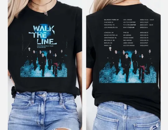 Enhypen World Tour Walk the Line T-Shirt US & Europe 2025
