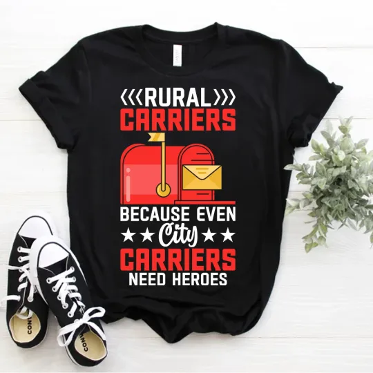 Discover Rural Carriers Postal Worker Mailman Postman Mail Delivery T-Shirt Postman Tee
