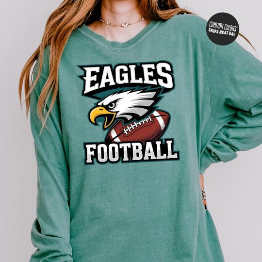 Football Eagles Shirt Philly Long Sleeve American Football Game Day Football Eagle Philly Philadelphia Eagles
